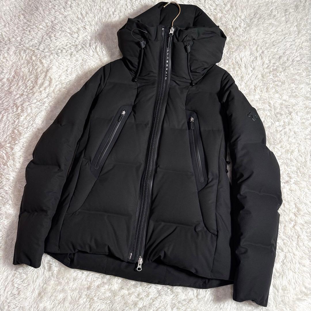 極美品 水沢ダウン DESCENTE ダウンジャケット マウンテニア ブラック