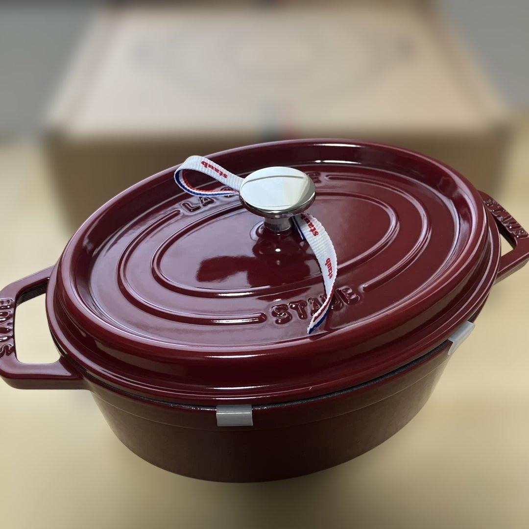 ストウブ ピコ・ココット オーバル 23cm ボルドー