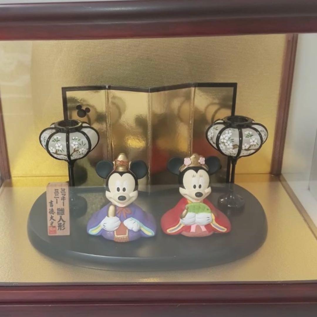 【本日限定価格❗️】【雛人形・鯉のぼり】ディズニー　ガラスケース付き　吉徳大光