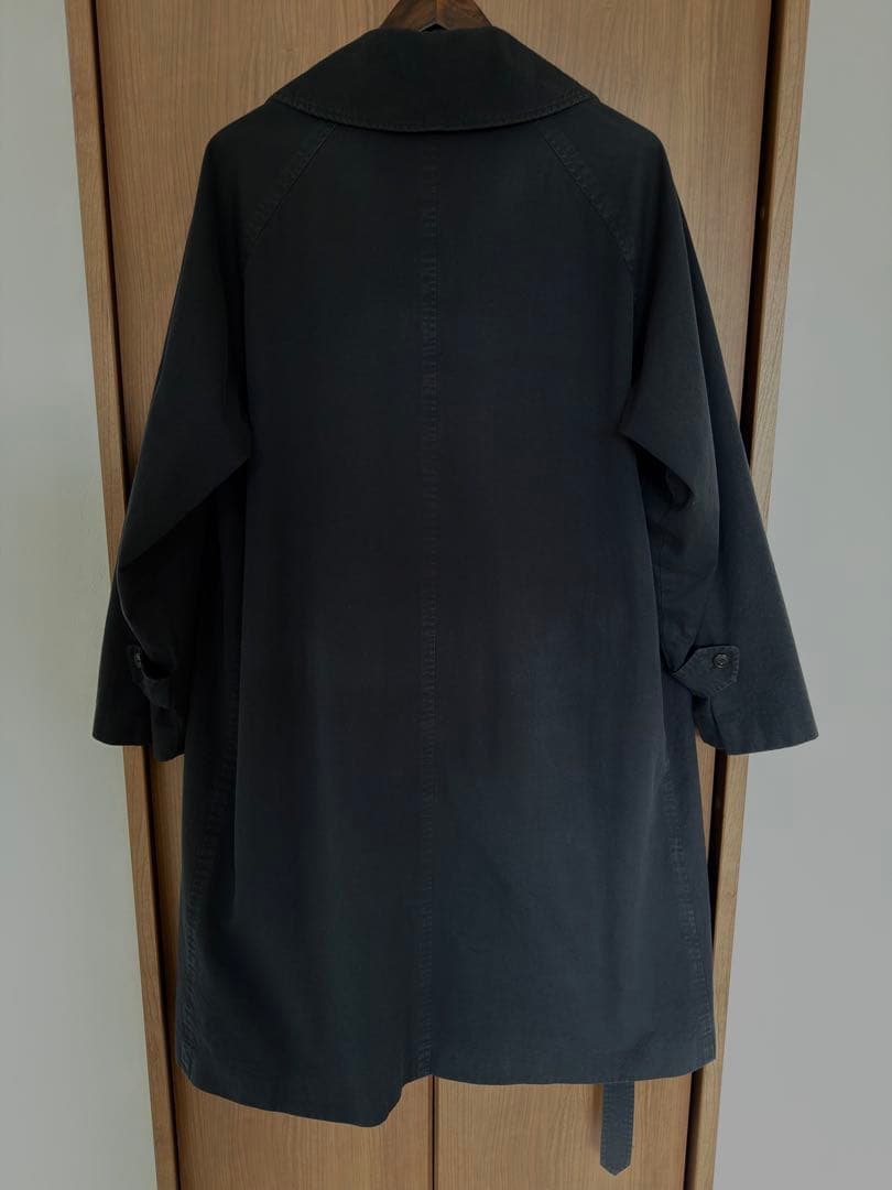 COMOLI　22SS ウォッシュド タイロッケンコート（black）　サイズ2