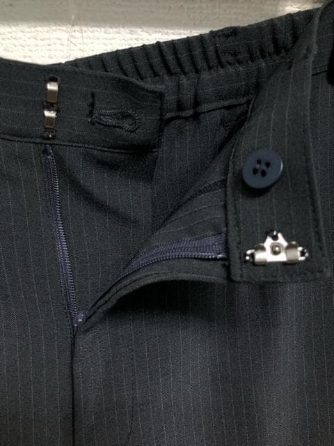 新品☆LL♪紺系♪ダブルブレスト♪ストレートパンツスーツ♪お仕事・通勤◯D393