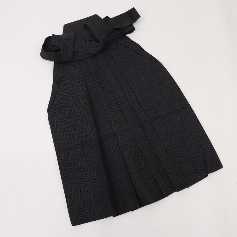 七五三羽織袴着物セット＊男児　3歳～　シンプル 紗綾 黒 灰青 化繊 9RH15