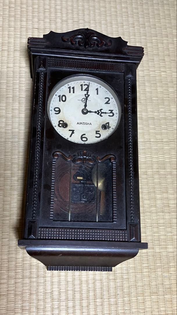 アンティークAKOSHA ヴィンテージ壁掛け時計