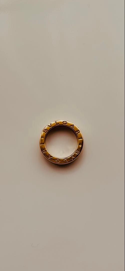 正規品 BVLGARI ビーゼロワン リング 18K PG EU48 約8〜9号