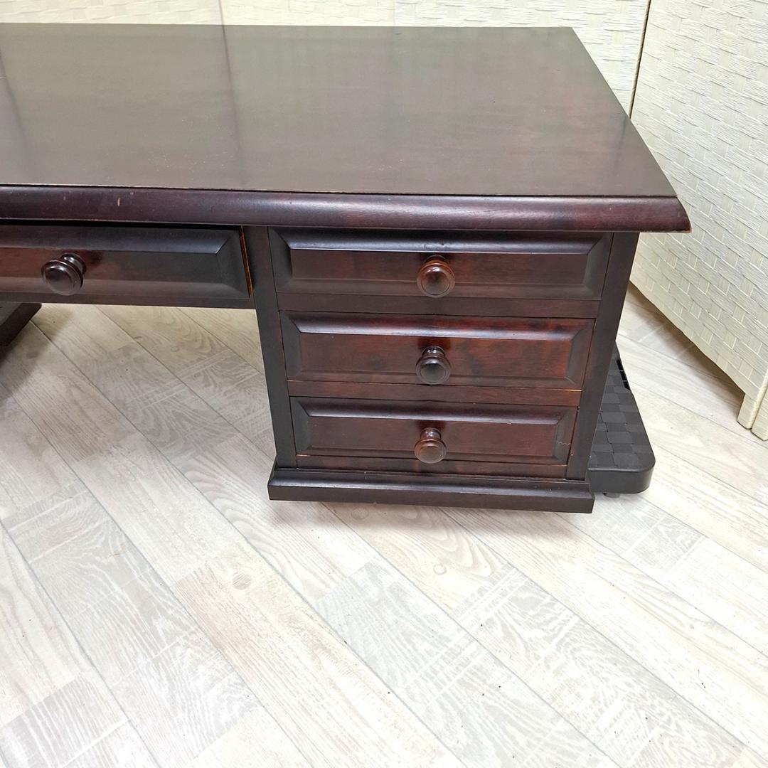 神居民芸 家具　座机 文机 デスク ローデスク 書斎 机 中古