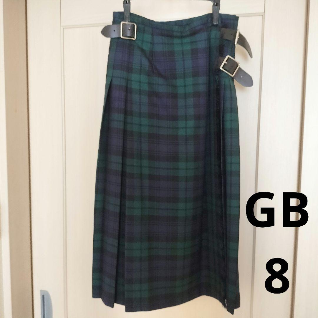 O'NEIL OF DUBLIN ひざ下ウール キルトスカート