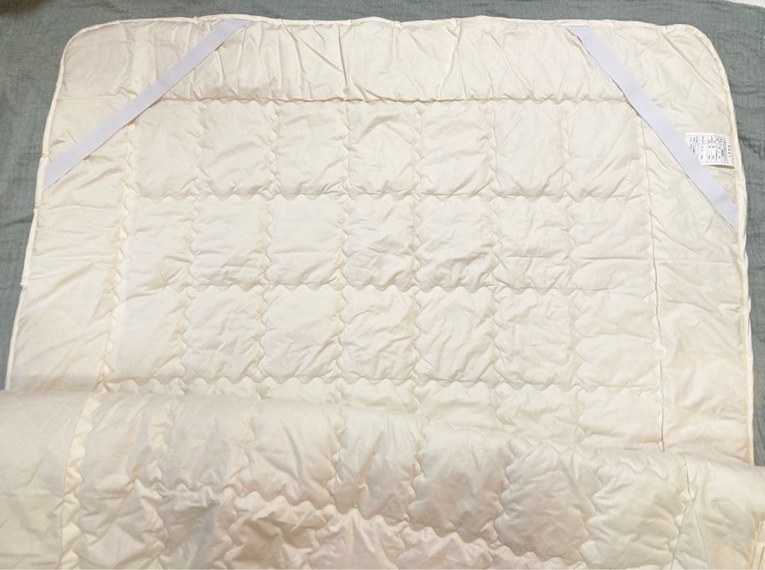 試しのみ◆洗えるウールベッドパッド セミダブル 2025.11月購入