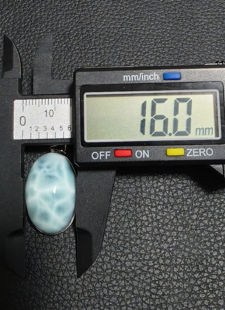 高品質　ドミニカ共和国産　ペクトライト　ラリマー　ペンダント　S925