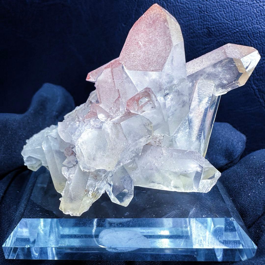 希少❗️高品質❗️超綺麗☆ピンク♡ヒマラヤ水晶 クラスターレインボー天然石A1376