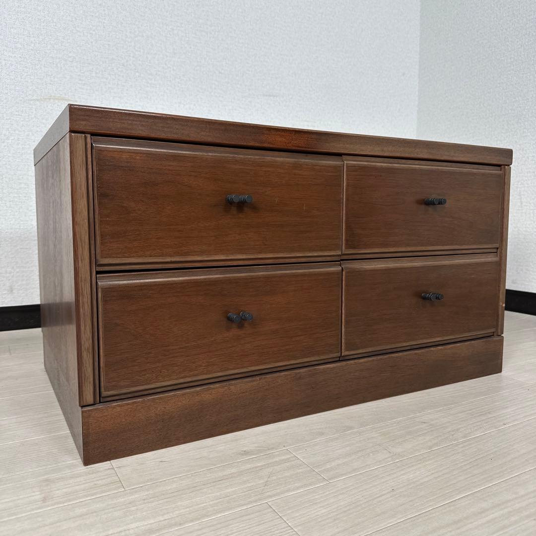 カリモク チェスト 2段4杯 ローチェスト タンス リビングボード i4-1※