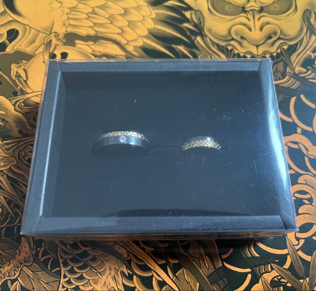 龍が如く 冠婚葬祭展 真島吾朗 指輪 ペアリング 真鍮 キュービックジルコニア