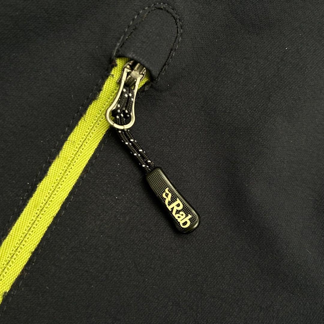 【人気モデル】Rab エクソダスジャケット　ソフトシェル　刺繍　アルパイン　L