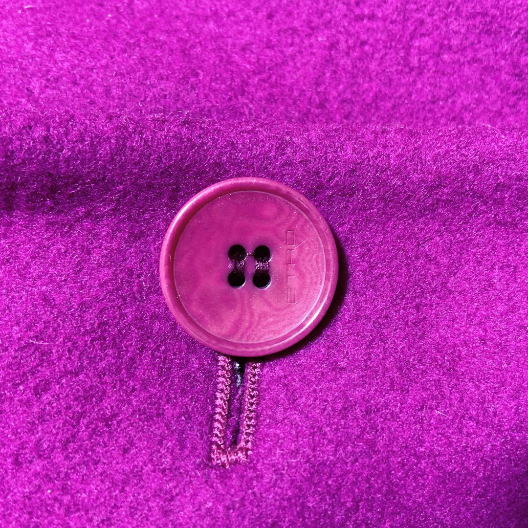 Kazu_Tae_7_11 ⭐️エトロ　チェスターコート　バイカラー　ウール