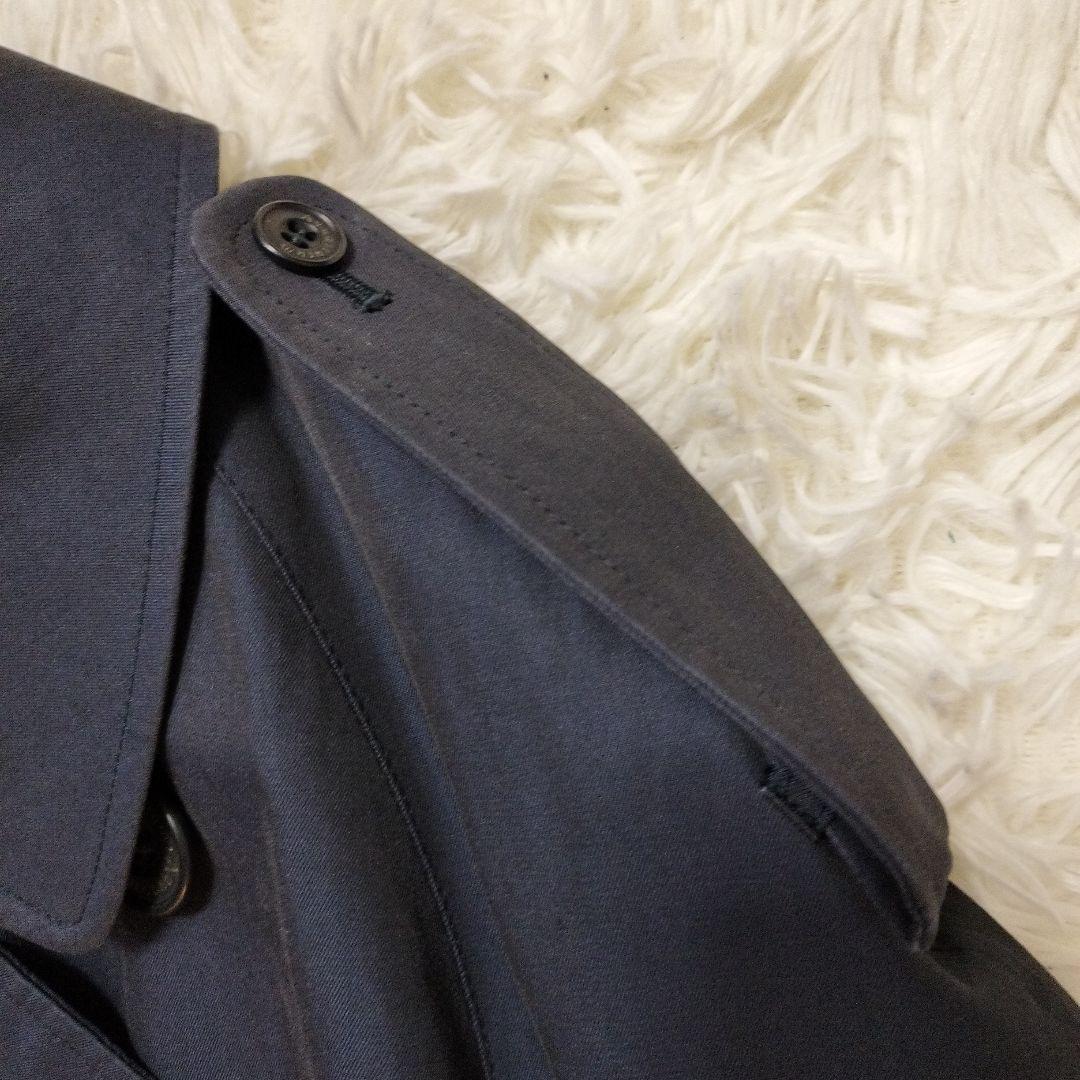 Aquascutum 大きいサイズ ダブルブレスト トレンチコート　ネイビー