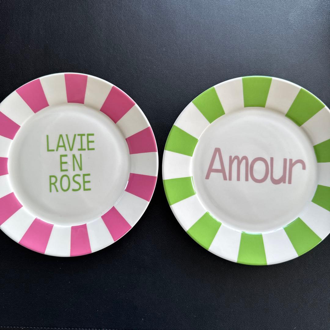 【新品/未使用】ポーセラーツ/マルチカラー皿7枚セット