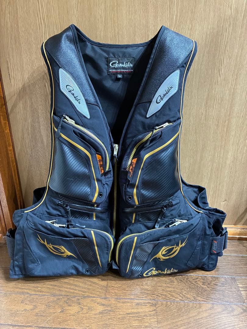 本日値下げ！　がまかつ　フローティングジャケット LL 検）サンライン　釣武者