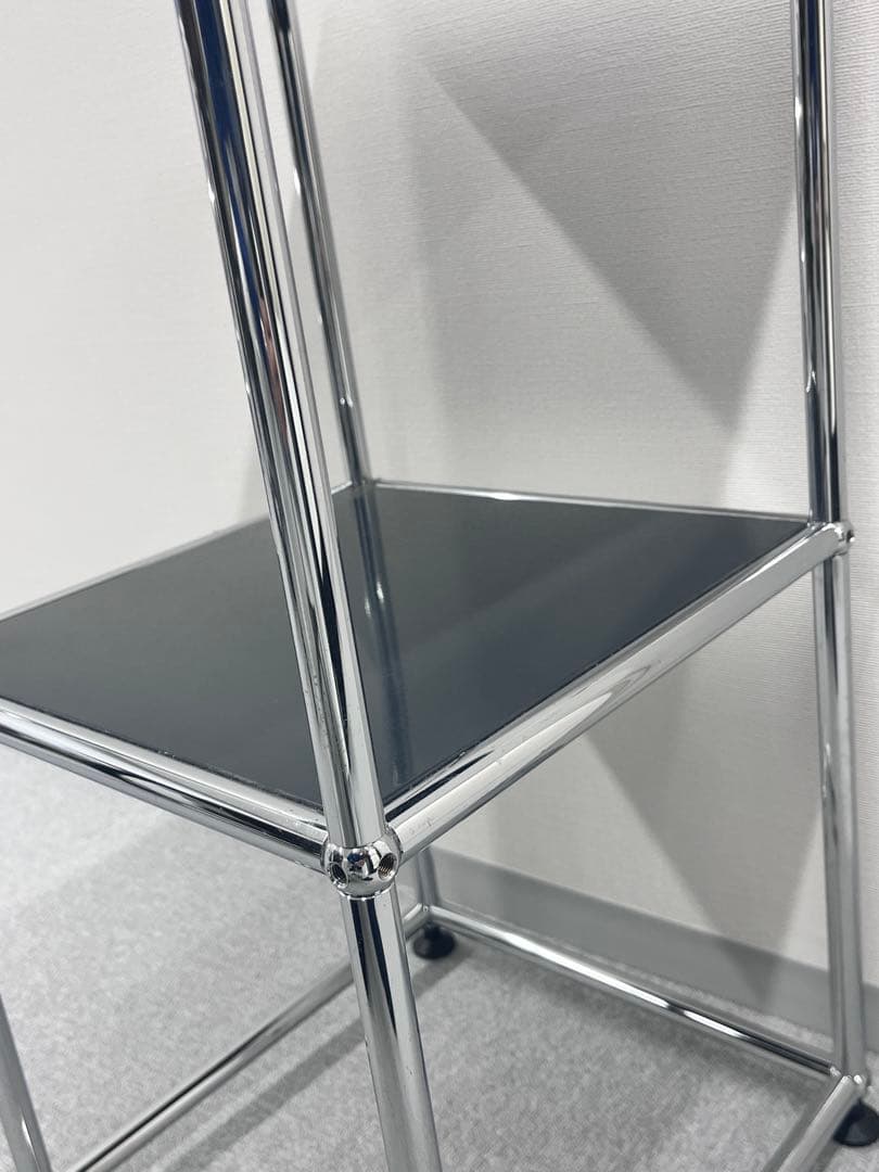 希少USM/ハラーシステム■オープンシェルフ 1列2段 黒