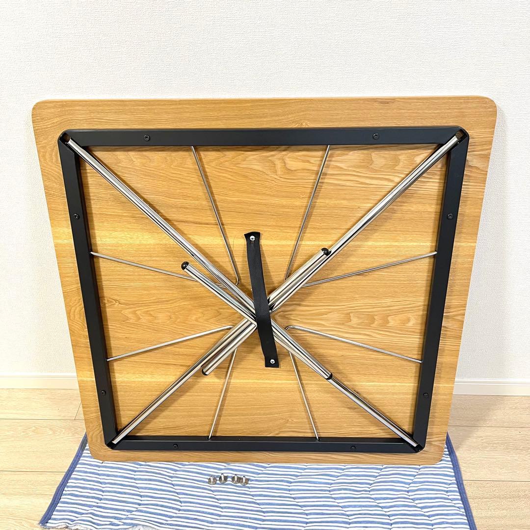 (つ26)イームズ 折りたたみ式 ダイニングテーブル DTM-2 正方形