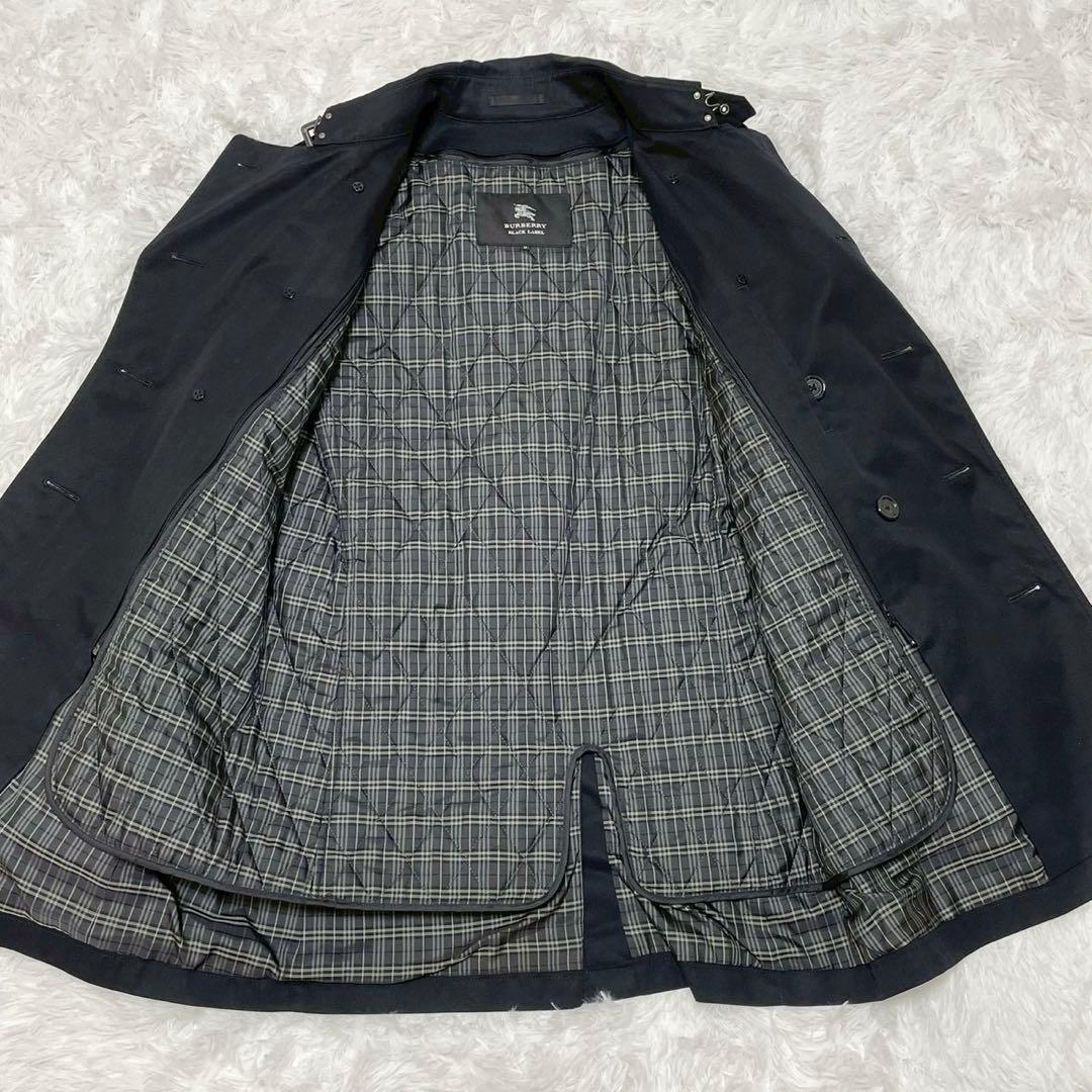 バーバリーブラックレーベル トレンチコート ベルト ライナー付き2way
