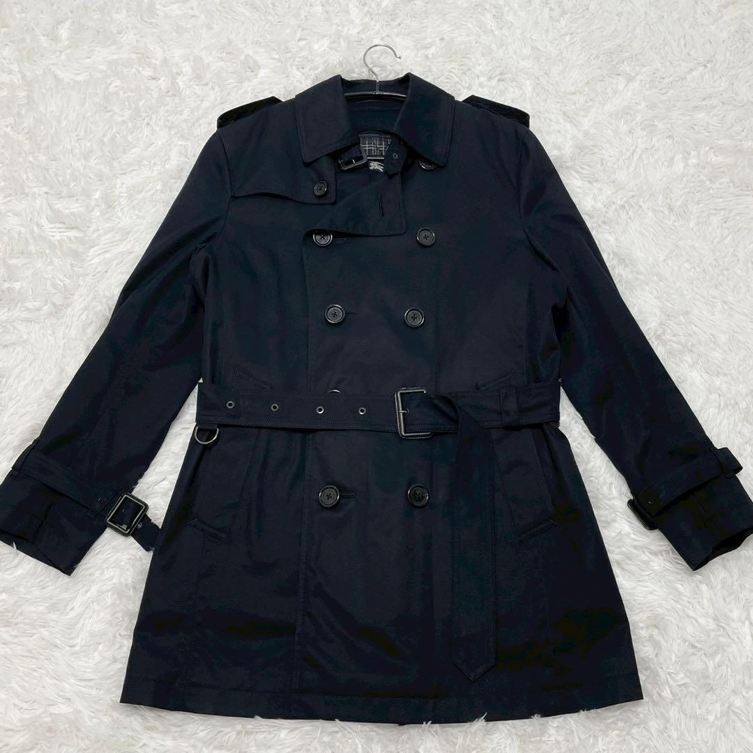 バーバリーブラックレーベル トレンチコート ベルト ライナー付き2way