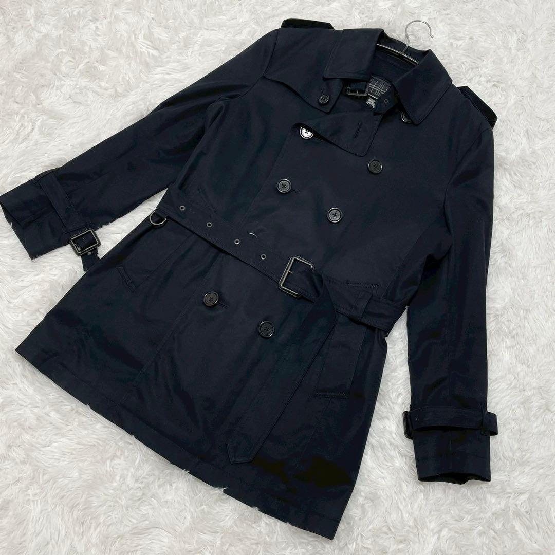 バーバリーブラックレーベル トレンチコート ベルト ライナー付き2way