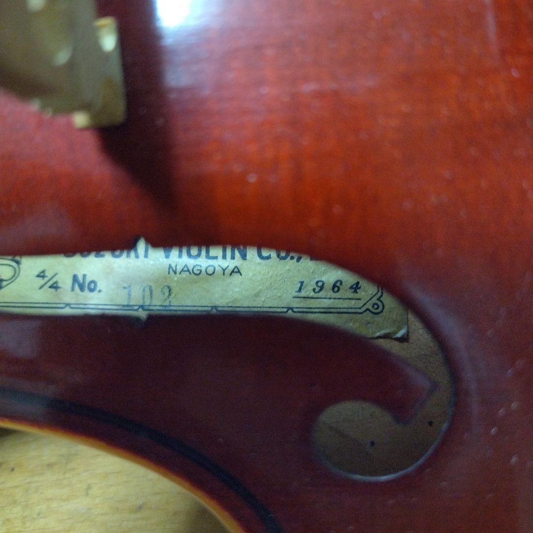 ♥大特価♥スズキバイオリン4/4 NO．102♥弓、ケース、松脂付き