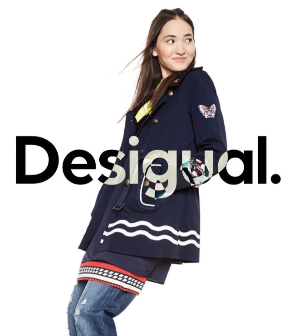 【未使用タグ付き！】Desigualデシグアル トレンチコート　XXLサイズ