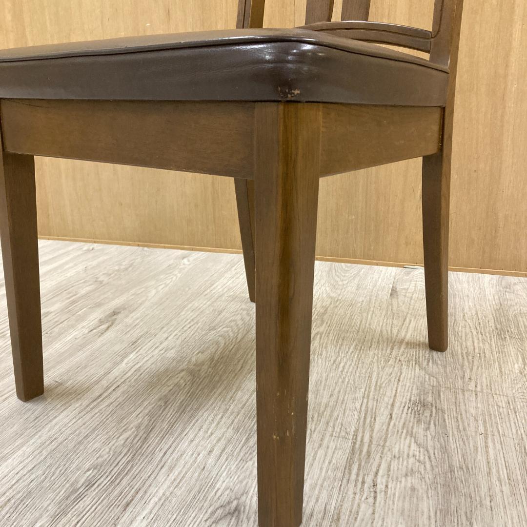 【飛騨産業】HIDA キツツキ　ダイニングチェア　椅子　革張り