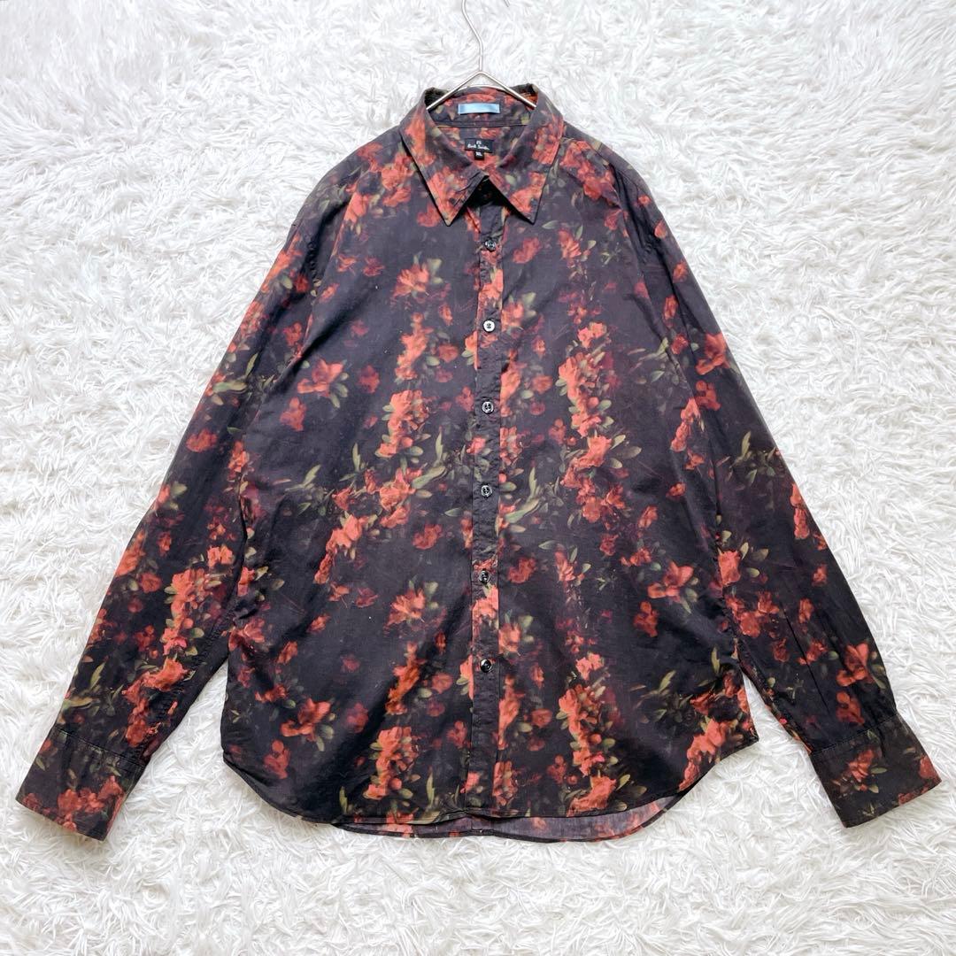 ポールスミス PS Paul Smith ボタニカル柄 シャツ XL 花柄 総柄