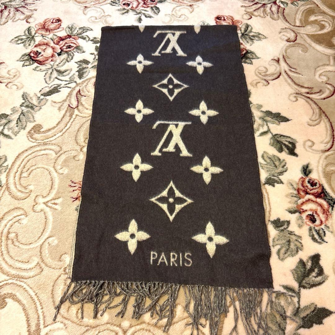 ルイヴィトン　エシャルプ　レイキャビック　大判マフラー　カシミア100%