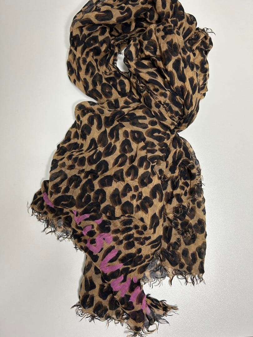 本物　美品　LOUIS VUITTON ルイヴィトン　レオパード柄ストール
