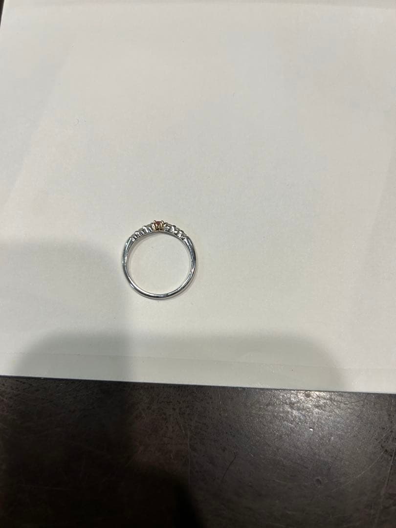 pt900 18k ピンクダイヤ　ダイヤ　リング