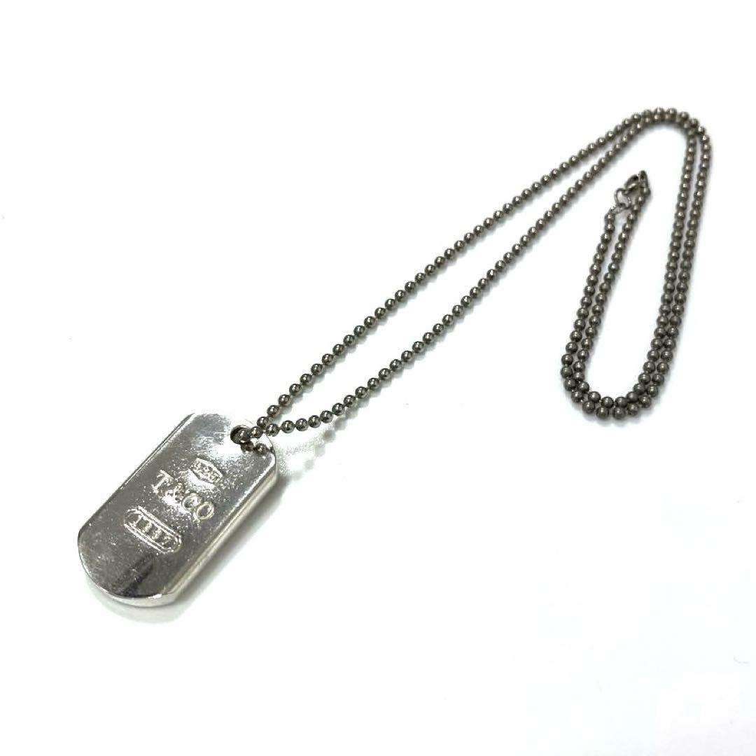 【正規品】ティファニー　1837 ドッグタグ ロゴ ネックレス シルバー925