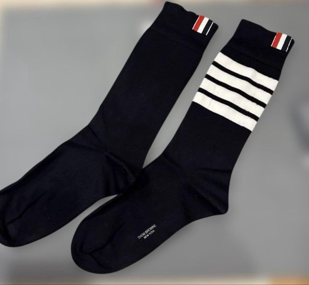 トムブラウン　靴下　ネイビー