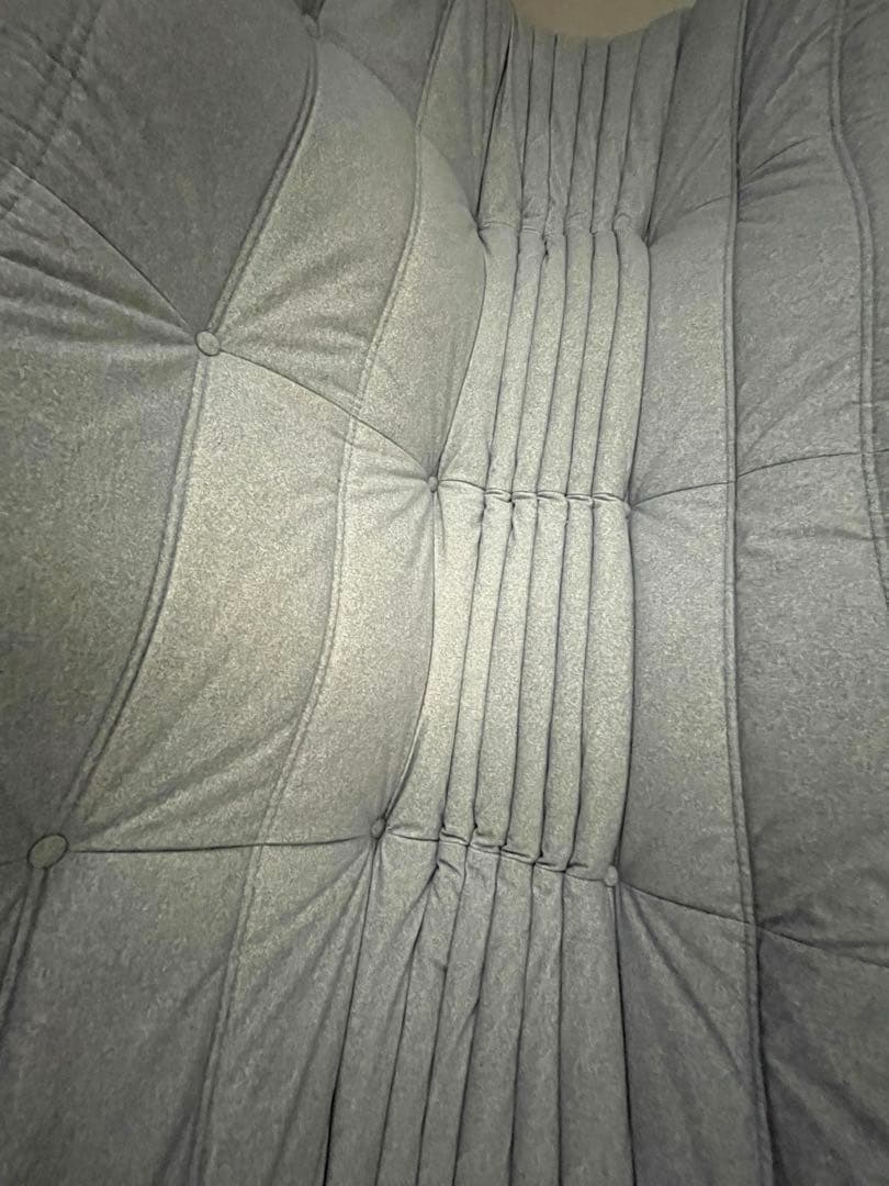 【美品】 リーンロゼ ligne rosetトーゴ togo 3人掛け グレー