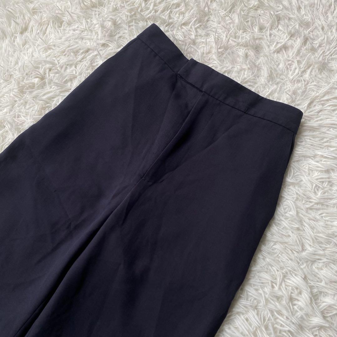 ナチュラルビューティーベーシック　ノーカラーパンツスーツ　セットアップ　 L