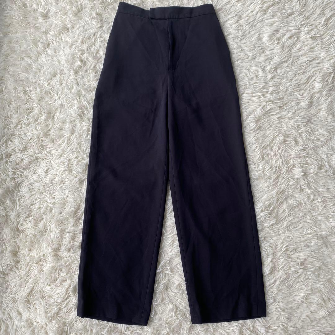 ナチュラルビューティーベーシック　ノーカラーパンツスーツ　セットアップ　 L