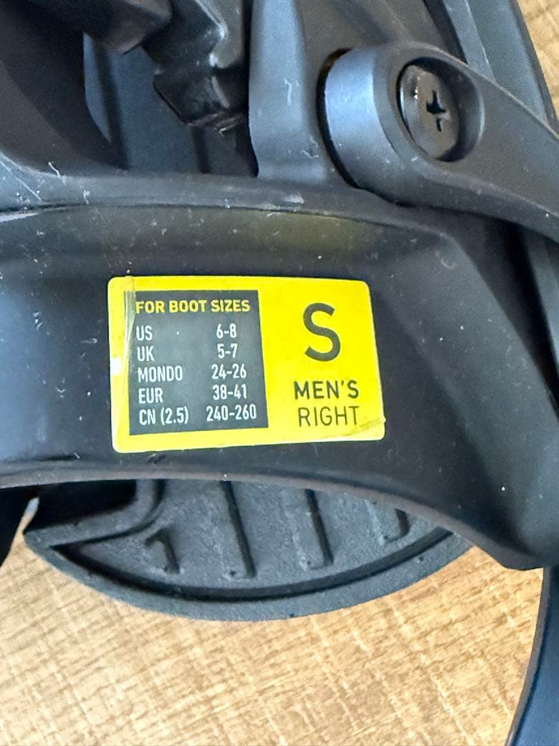 バートン ステップオン スノボ ビンディング ブラック Sサイズ メンズ