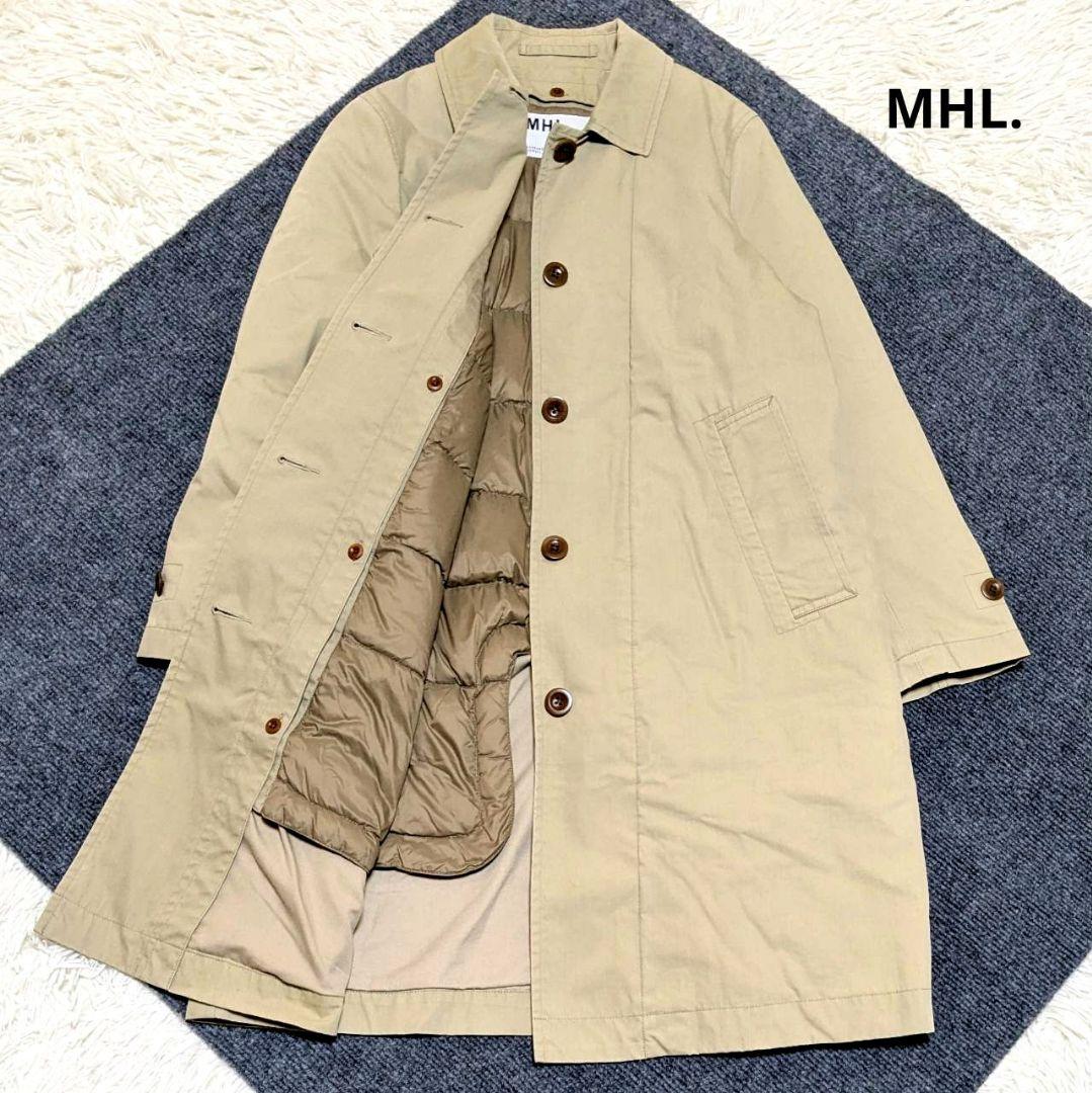 MHL. マーガレットハウエル ステンカラーコート ダウンライナー ベージュ M