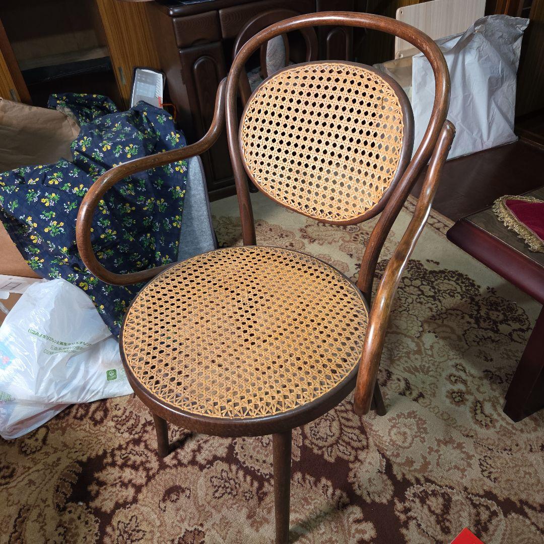maruni ヴィンテージ アームチェア ウッド ラタン