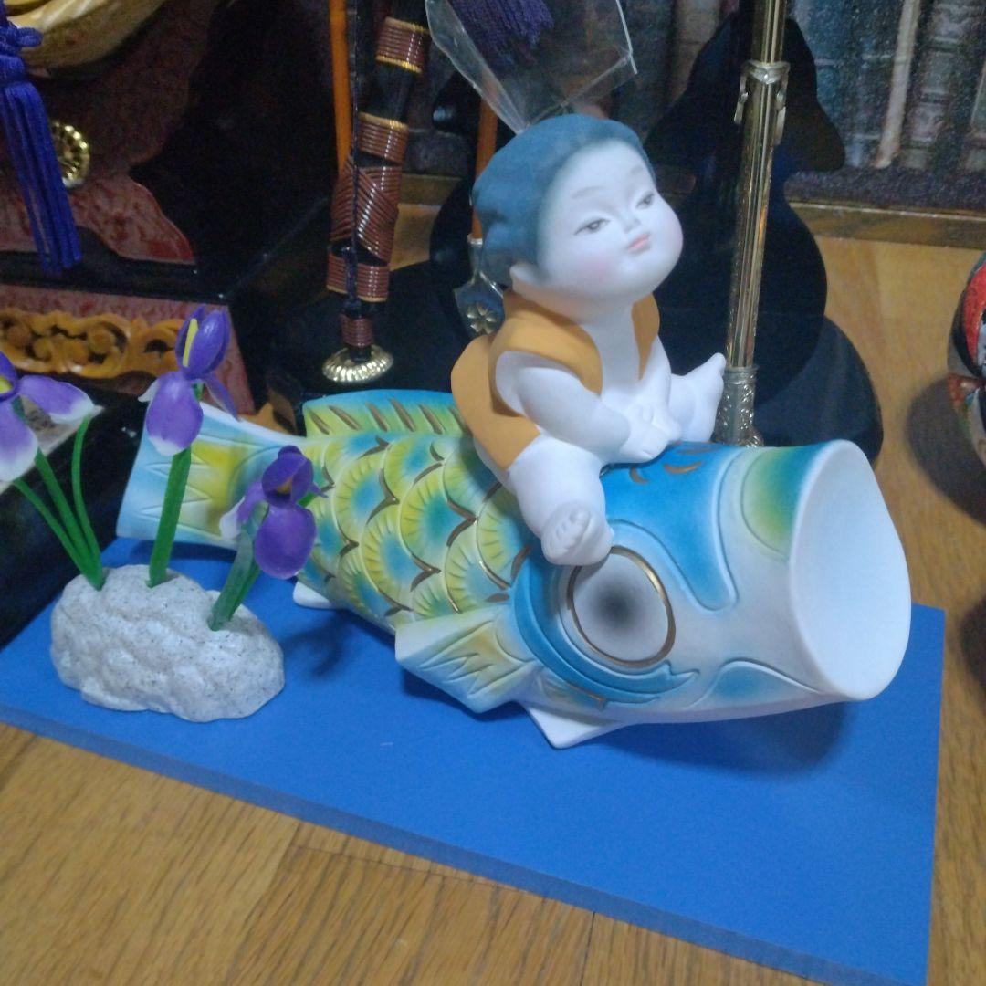 五月人形　端午の節句　刀　弓　矢　太鼓　鯉のぼり　置物