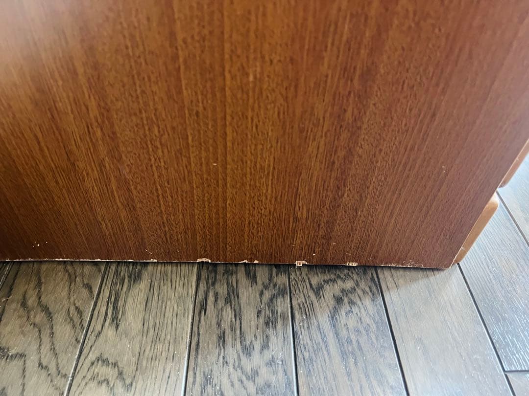 【匿名配送】カントリー調　木製ブラウンチェスト 6引き出し　かわいくて、シンプル