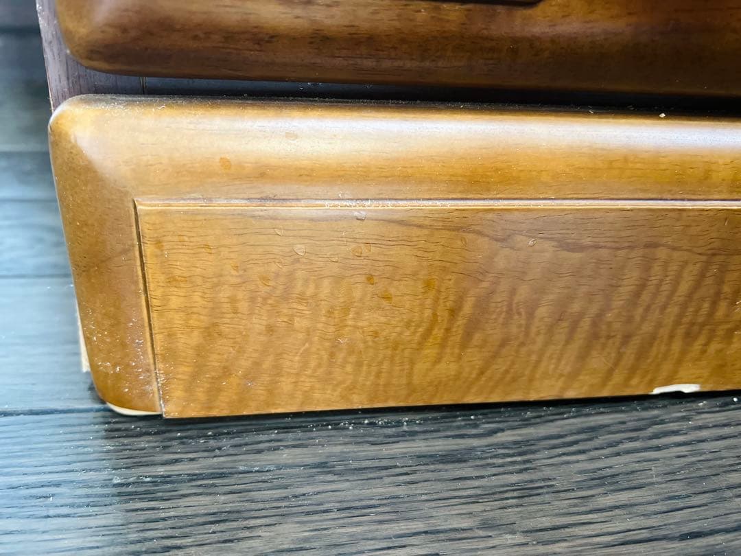 【匿名配送】カントリー調　木製ブラウンチェスト 6引き出し　かわいくて、シンプル