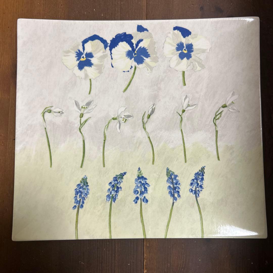 ジアン　GIEN Gienアリス　スクエアプレート　大皿　飾り皿　フランス製