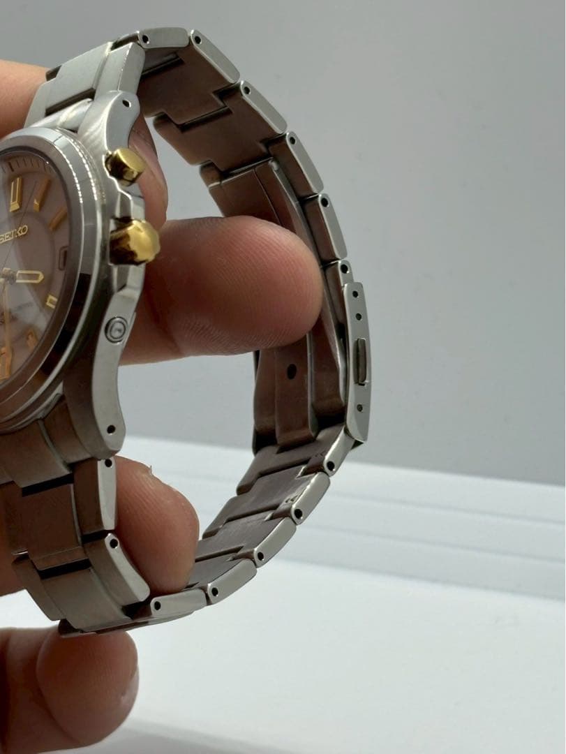 SEIKO セイコー　7B42-0AM0 腕時計 チタン ソーラーメンズ