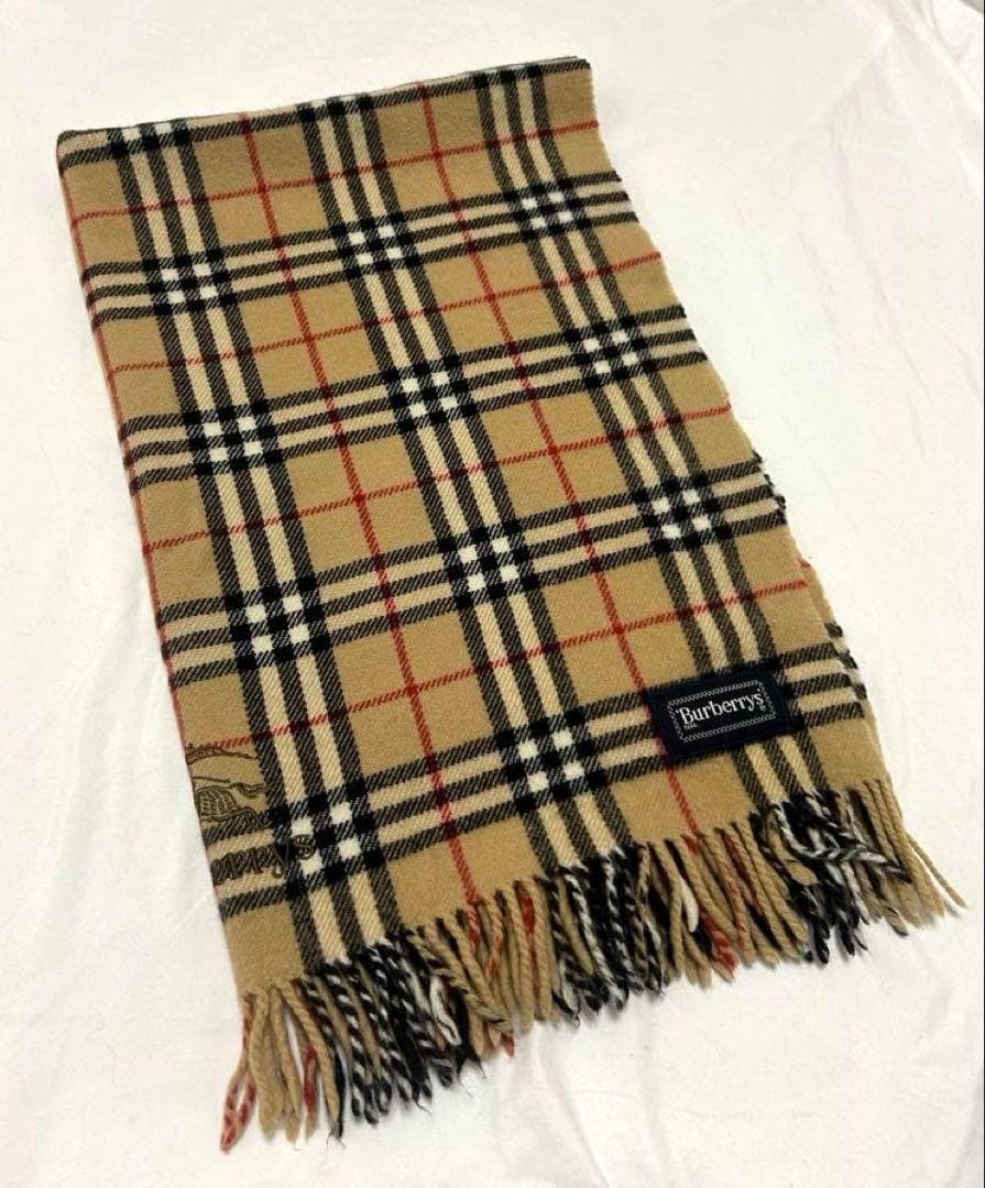 極美品❗️ Burberry バーバリー　ストール　チェック柄