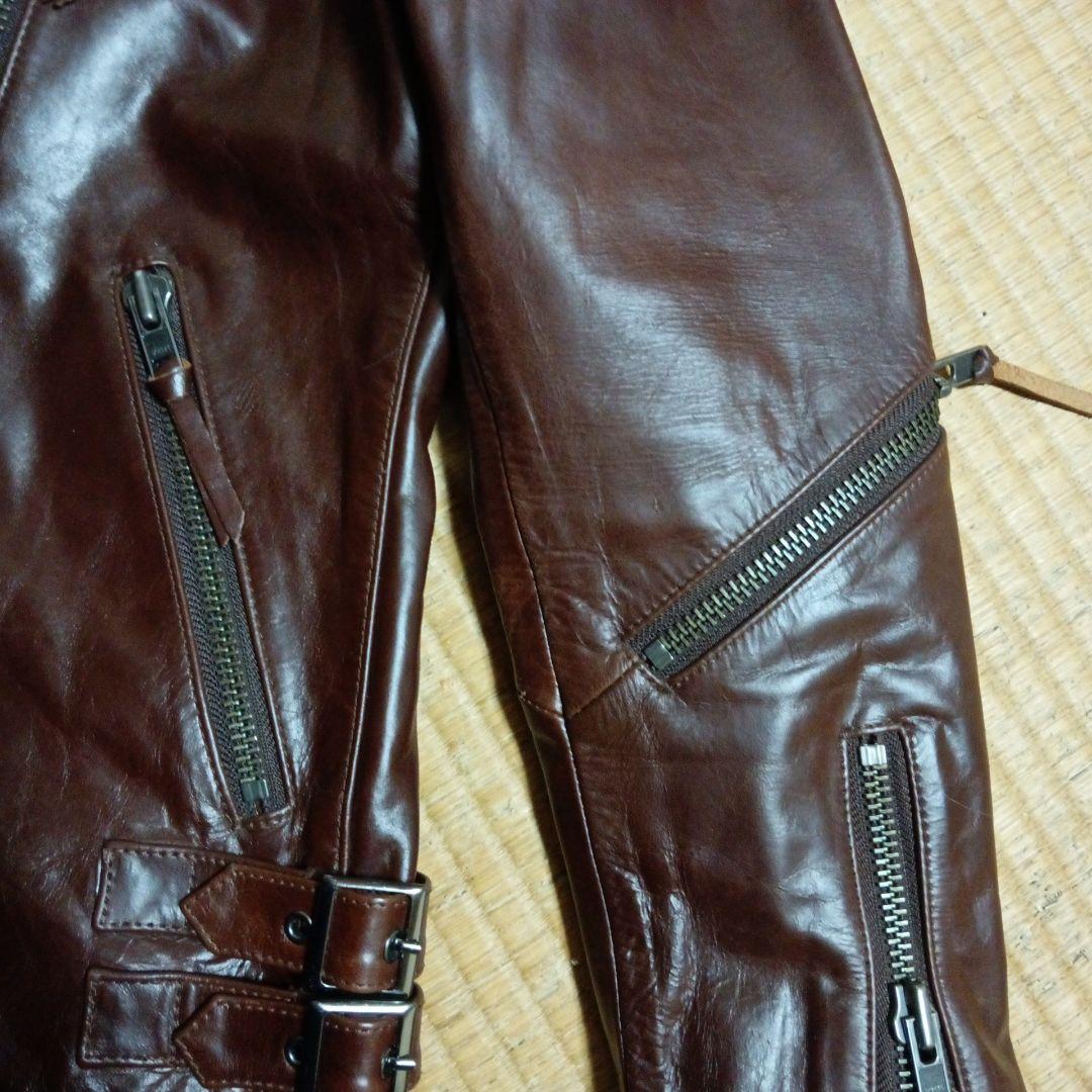 Ｈaruf　ダブルライダースジャケット　ホースハイド　馬革　期間限定値引き