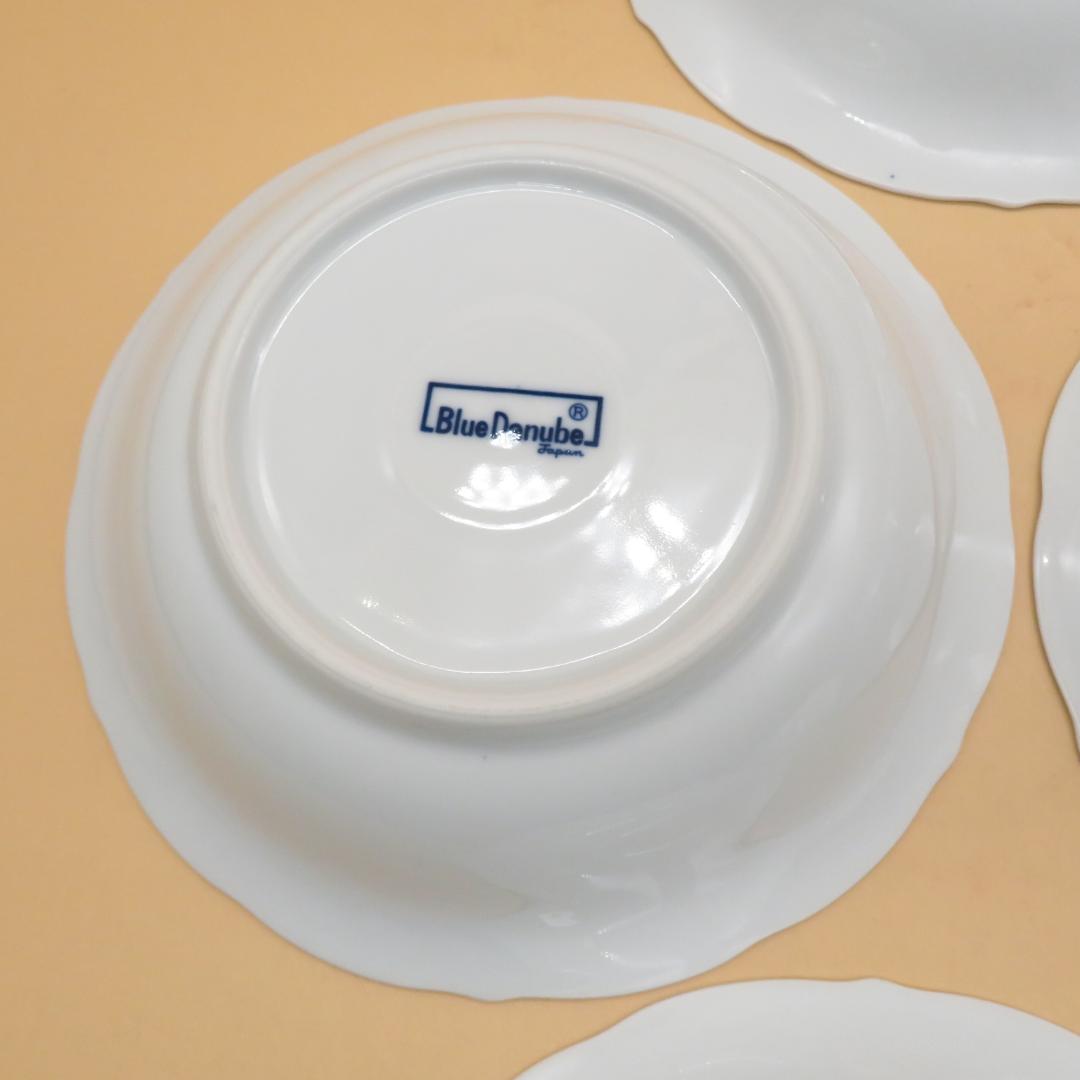 美品　ブルーダニューブ Blue　中皿　７枚