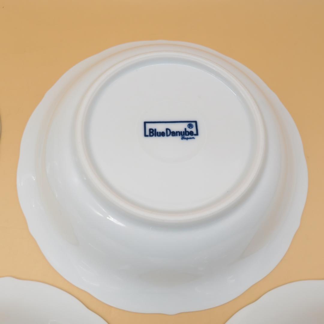 美品　ブルーダニューブ Blue　中皿　７枚