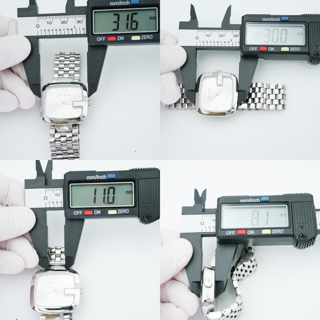 【稼働】 GUCCI 125.4 Gベゼル シルバー SS グッチ 腕時計